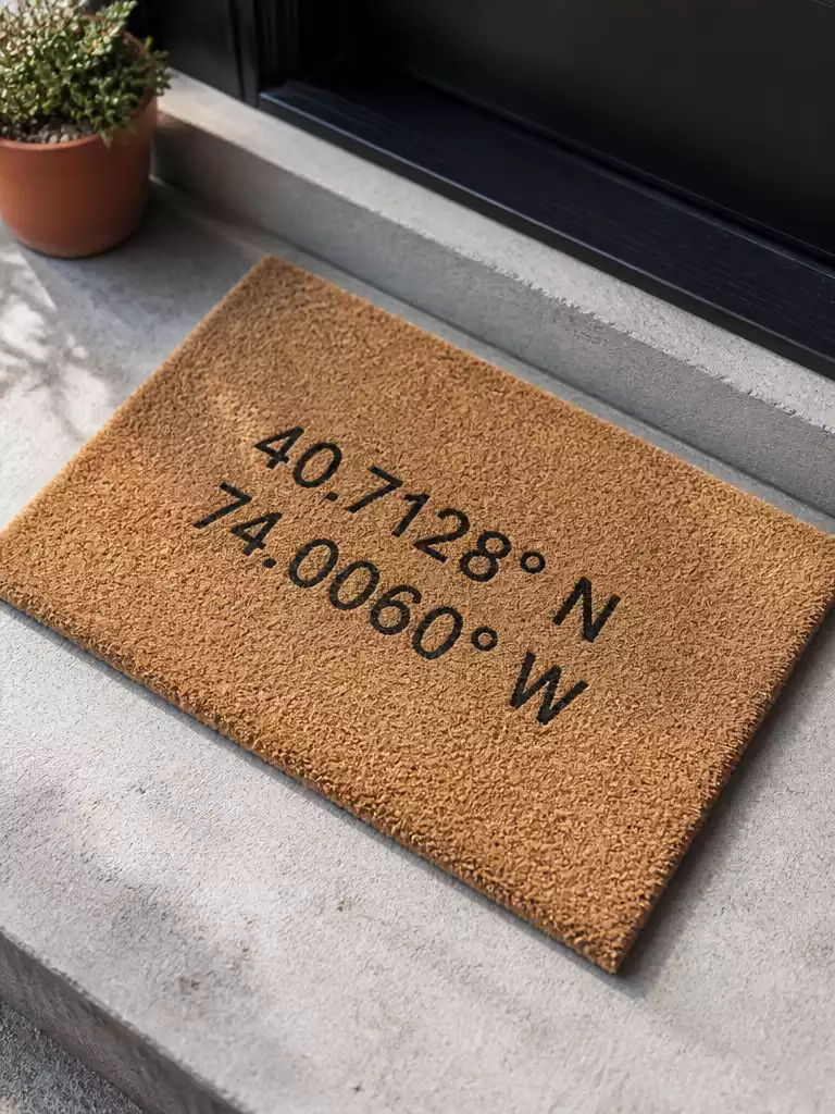 Personalized Coordinates Mat