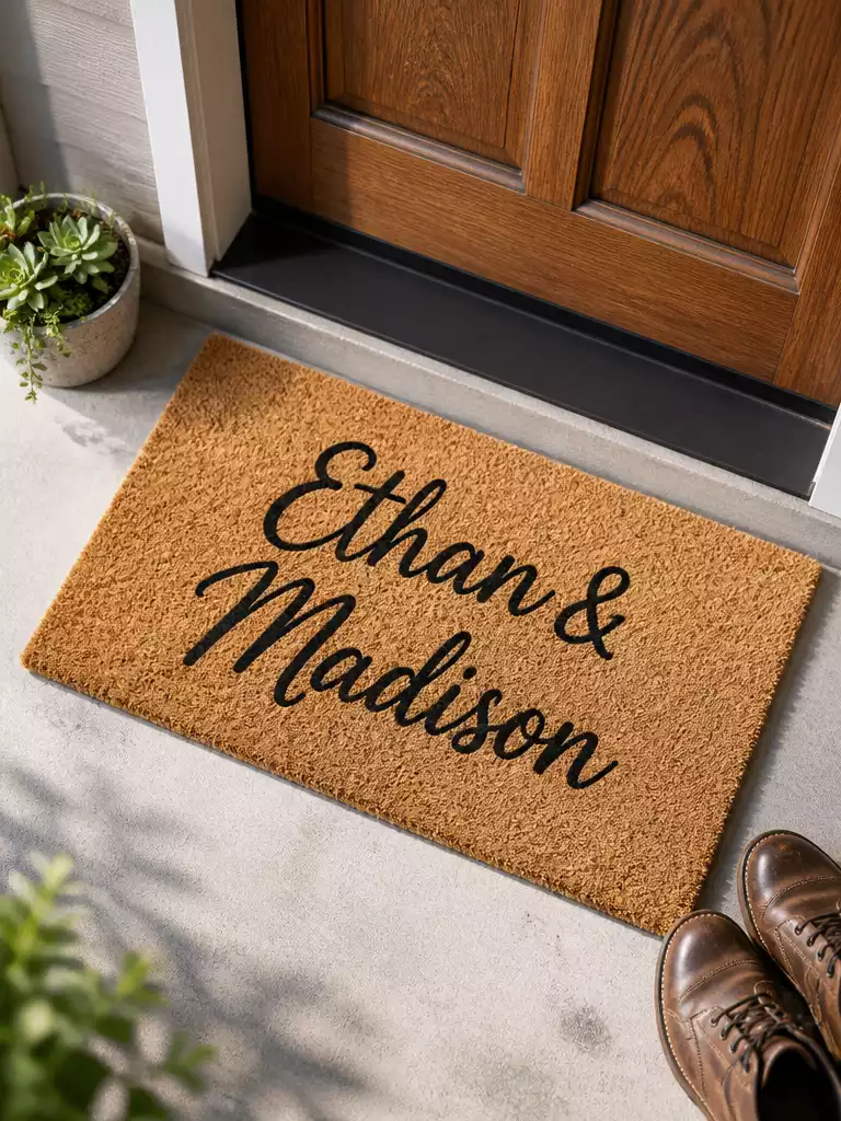 Two Names Wedding Mat