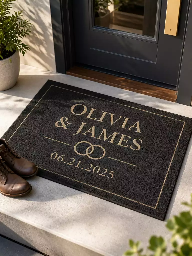 Two Names Wedding Mat