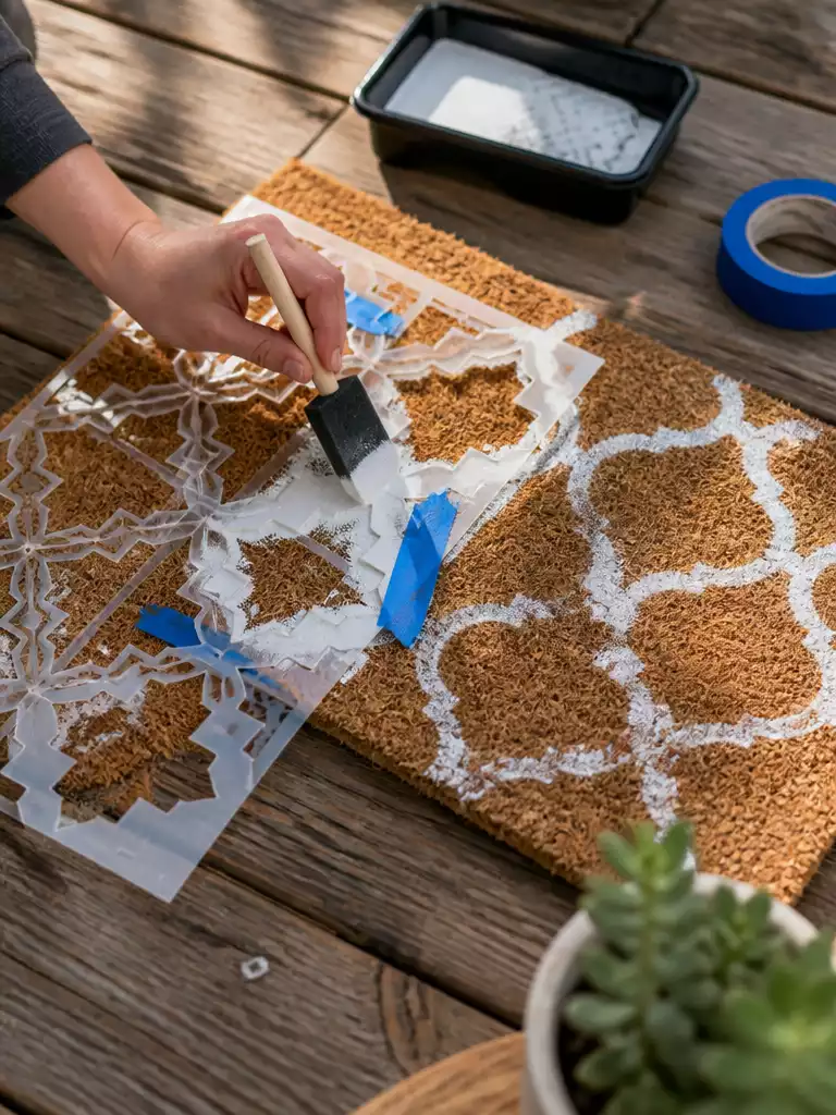 Painted Deck Stencil Mat
