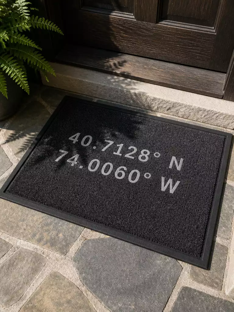 Personalized Coordinates Mat