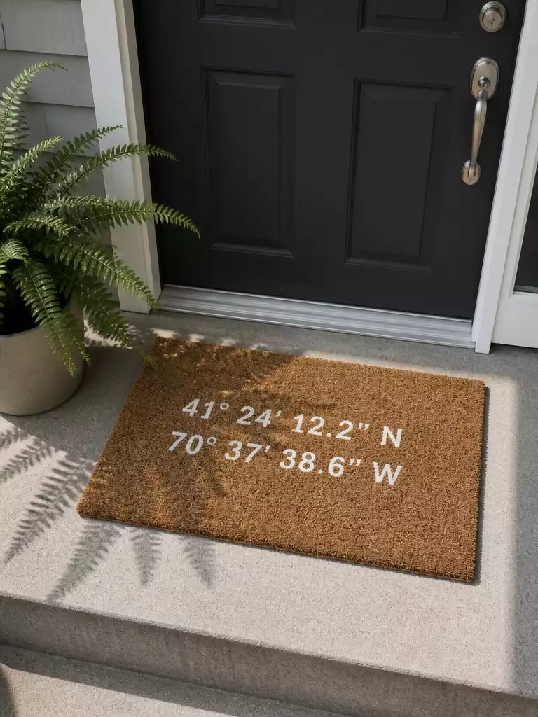 Personalized Coordinates Mat
