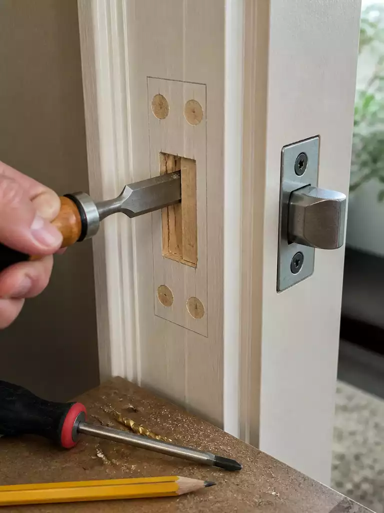 Reposition the Strike Plate