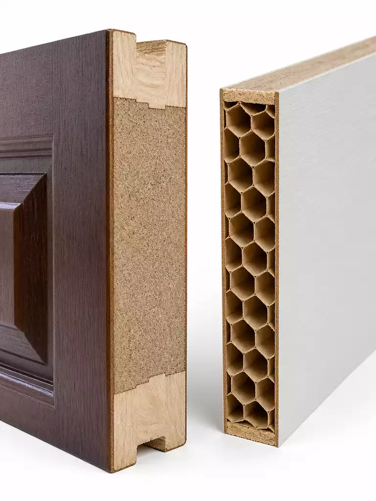 1. Door Material: Solid vs. Hollow Core